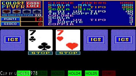 video poker anni 80 download
